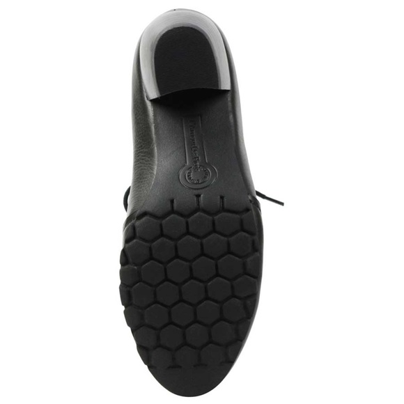 L'Amour des Pieds Pontedera Black Leather Ankle Bootie Block Heel Fashion Boot 7 - Picture 8 of 15